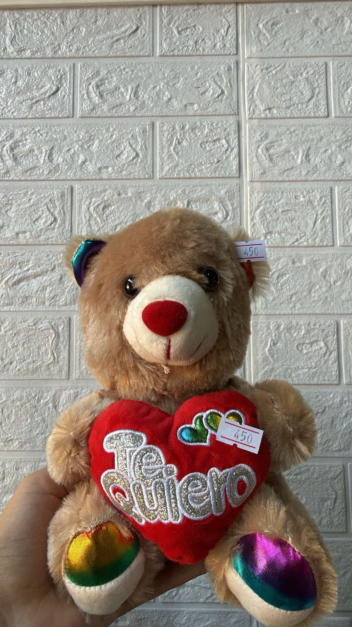 PELUCHE CORAZON TE QUIERO